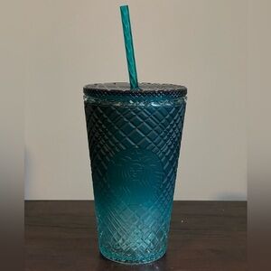Starbucks teal ombre tumbler